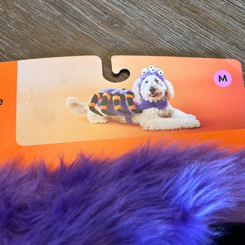 Spider Costume Dog Full‎ Body Costumes - Boots & Barkley™ Purple Medium